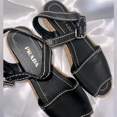 prada espadrille slides|sandal prada original.